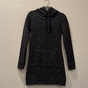 Fabletics Charcoal Long Sleeve Hoodie Dress